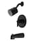 Kingston Brass KB6690NDL Tub and Shower Faucet, Matte Black KB6690NDL - alternate 1